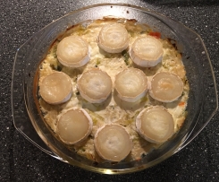 Sauerkrautauflauf mit Ziegenkäse