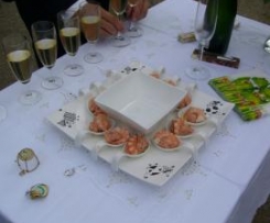 Amuses bouches  aus Wildräucherlachs