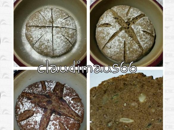 Kraftklotz 100% - kräftiges Roggenbrot  ( Schwarzbrot)