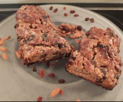 Nusszopf - mit Vollkornteig und weizenfrei