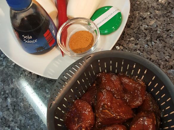 Gerrys fein mariniertes Schweinefilet im Dampf gegart