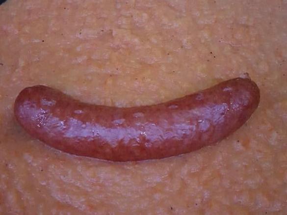 Weltbestes Möhrengemüse mit Mettenden wenig Kalorien ALL-IN-ONE