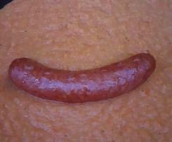 Weltbestes Möhrengemüse mit Mettenden wenig Kalorien ALL-IN-ONE