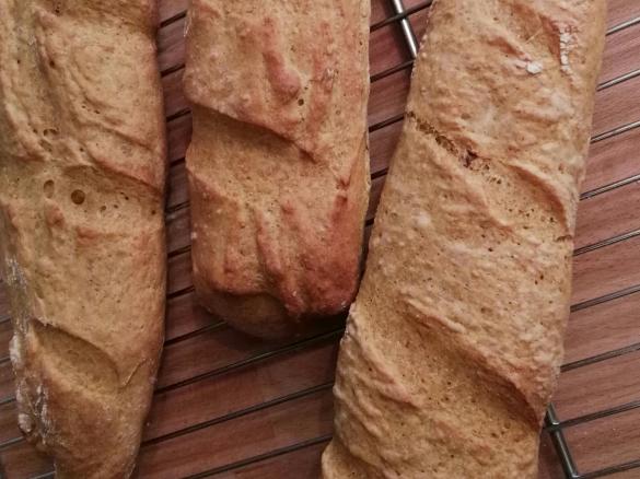 Kürbis Ciabatta mit Dinkelmehl