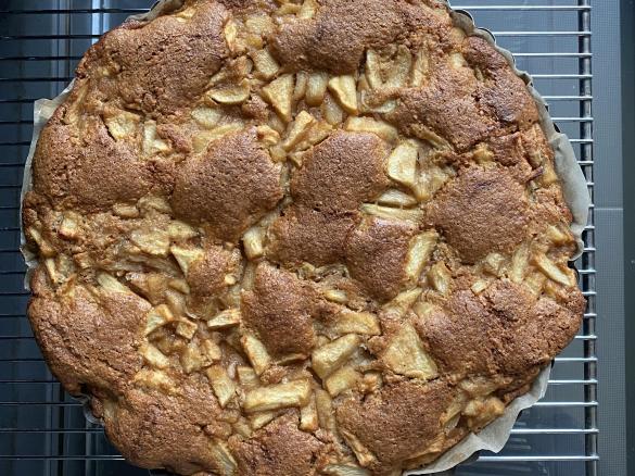 Apfelkuchen mit Haferflockenteig