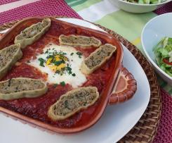 Schwäbische Shakshuka mit Maultaschen - SWR1 Pfännle Rezept