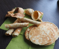 Hippen, Eiswaffeln, Glückskekse