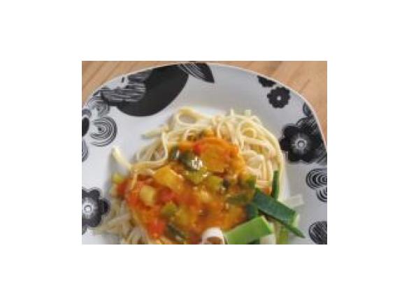 Tomaten-Porree-Sauce