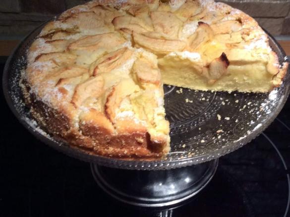 Apfelkuchen 1/2 Rezept mit Xucker für kleine Backform