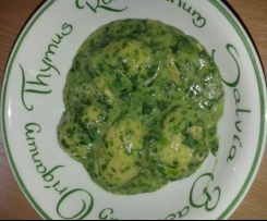 Lachs-Spinat Gnocchis