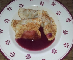 Kirschknöpfle mit Kirschsauce
