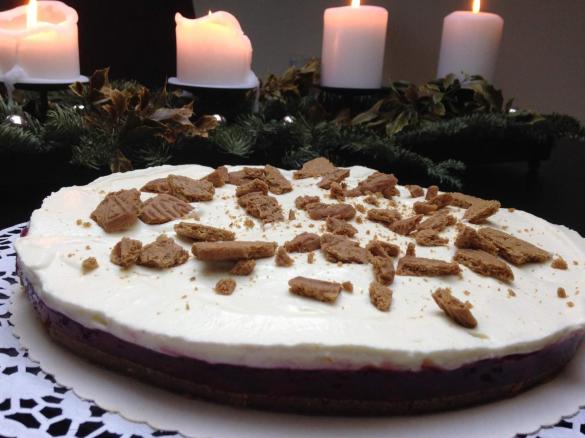 Spekulatius-Kirsch-Kuchen ohne Backen