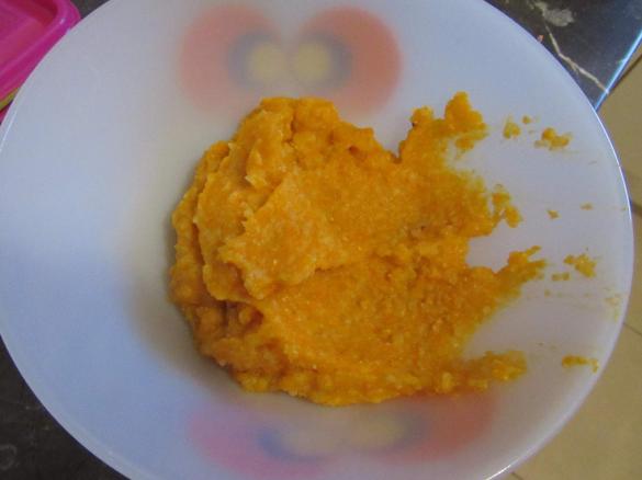 Möhren-Kohlrabi-Reis Brei