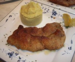 René s -Kartoffel Püree Kürbis oder mit Erbsen ..