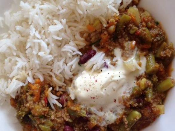 Gemüsetopf mit Hackfleisch