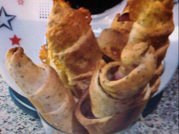 Käse-Schinken-Fackeln