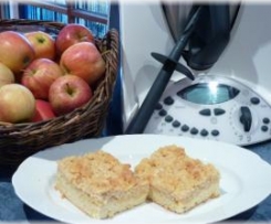 Apfelstreuselkuchen auf dem Blech abgeändert