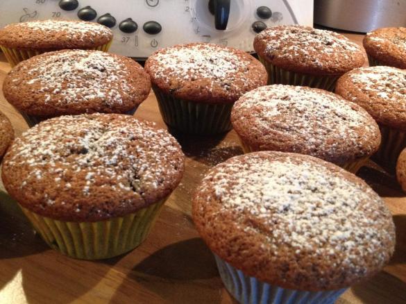 Schwarzbeer Fanta Muffins (Blaubeer Red Bul Muffins)
