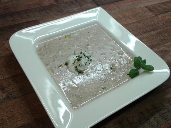 Käse-Lauch-Suppe, besonders fettarm