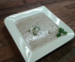 Käse-Lauch-Suppe, besonders fettarm