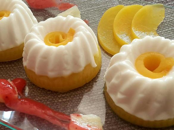 Kokospudding mit Mandelmilch mit Fruchtboden VEGAN