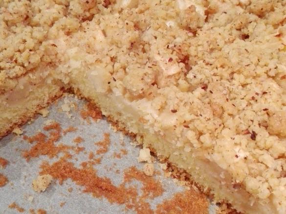 Apfelkuchen vom Blech, Äpfel satt!