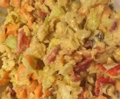 Spitzkohlsalat mit Creme fraiche