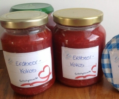Erdbeer-Kokos-Marmelade