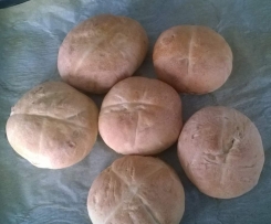 Variation von Sonntagsbrötchen