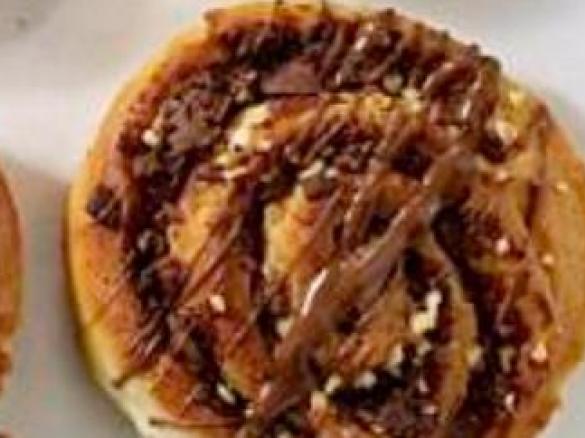 Hefeschnecken mit Schokolade und Mandeln - glutenfrei