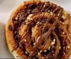 Hefeschnecken mit Schokolade und Mandeln - glutenfrei