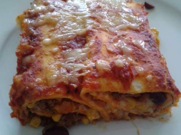 Enchiladas (vegetarisch oder mit Fleisch)