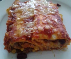 Enchiladas (vegetarisch oder mit Fleisch)