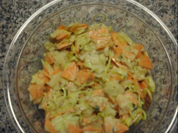 Lauch-Möhren Rohkostsalat  -  RdT am 5.1.2012