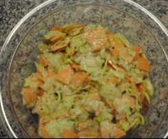 Lauch-Möhren Rohkostsalat  -  RdT am 5.1.2012