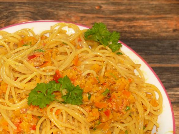 Kürbissoße mit Sesam