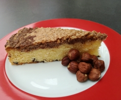 Sandkuchen mit Nussbaiser