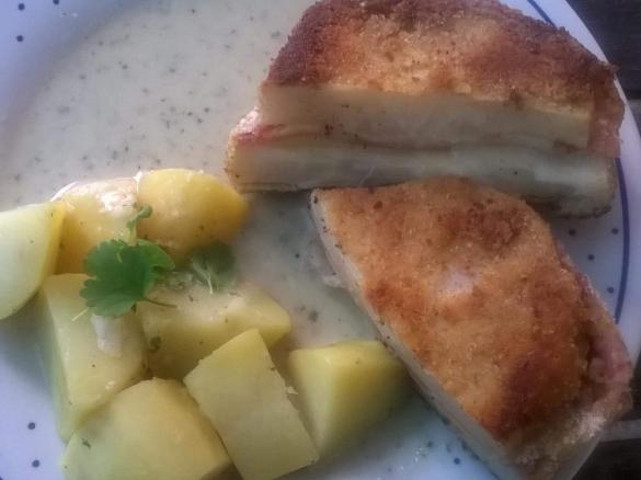 Sellerieschnitzel, Cordon bleu Art