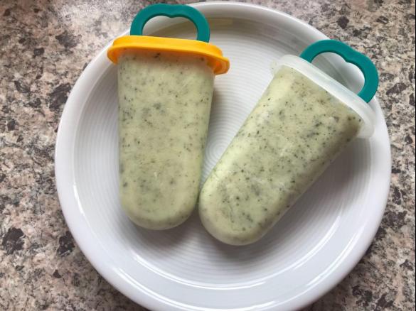 Zitronenmelisse-Joghurt-Eis