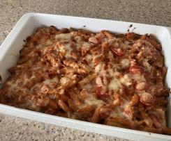 Schneller vegetarischer Nudelauflauf