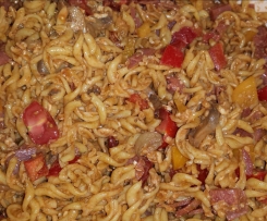 Pizza-Salat oder Pizza-Pasta ;-)