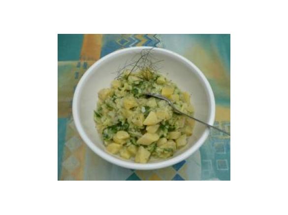 Gurkensalat Flotti Karotti (schnell - wenn Kartoffeln noch übrig sind)