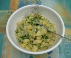 Gurkensalat Flotti Karotti (schnell - wenn Kartoffeln noch übrig sind)