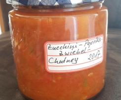 Variation Zucchini-Paprika-Zwiebel-Chutney