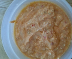 Peperoni-Schafskäse-Creme scharf