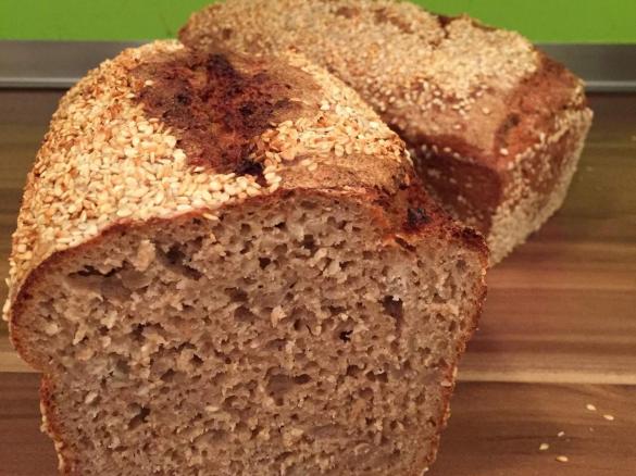 Unser Schulbrot - leckeres Dinkelvollkorn-Roggen-Brot - ganz schnell!!!