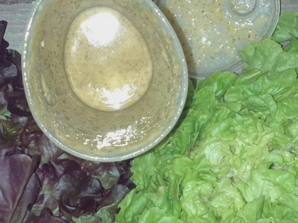 Gesundes Dressing/Salatsoße auf Vorrat
