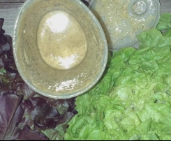 Gesundes Dressing/Salatsoße auf Vorrat