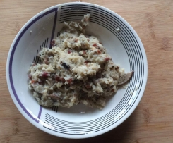 Reis Risotto mit Pilzen