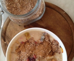 Granola Pulver nach Jamie Oliver abgewandelt - vegan - veggie - ohne Zuckerzusatz - natürlich 